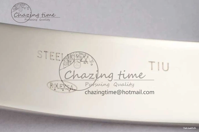 DIWF 904L SA3235 1:1 YG DateJust on Steel Bracelet Jubilee 36mm Best SS Markers Gray Dial Edition Green 0404